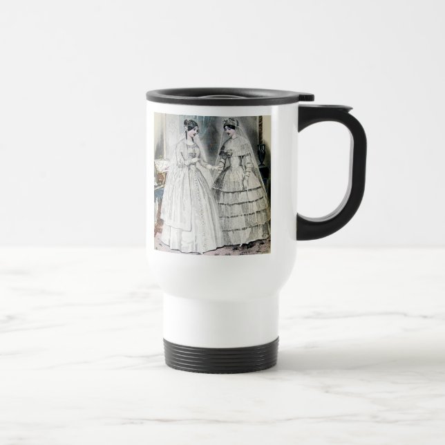 Caneca Térmica Vintage Bridal Antiguamente Casamento Branco (Direita)