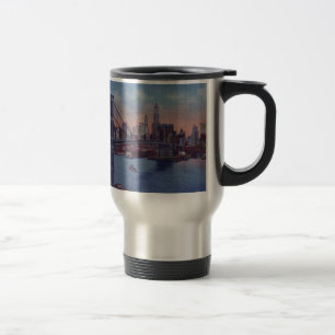 Caneca Térmica Vintage Brooklyn Bridge