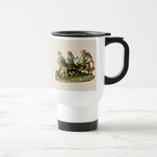 Caneca Térmica Vintage Children and Dog Wagon