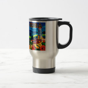 Caneca Térmica Vintage Cuba Viagem