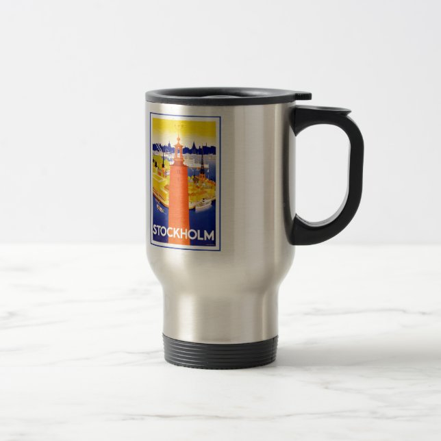 Caneca Térmica Vintage Estocolmo Suecia (Direita)