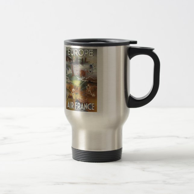 Caneca Térmica Vintage Europe Air Viagem Ad Mug (Direita)