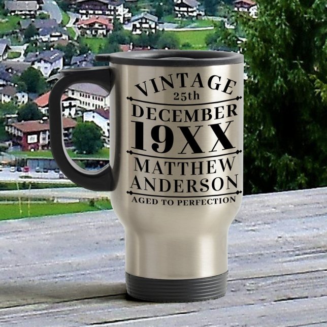 Caneca Térmica Vintage personalizada envelhecida em perfeição (Criador carregado)