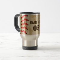 Vintage Personalizado Nome do Baseball Número Retr
