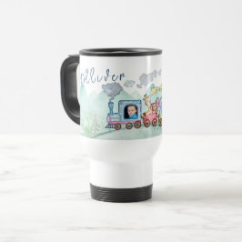 Caneca Térmica Vintage Train Transport Birthday