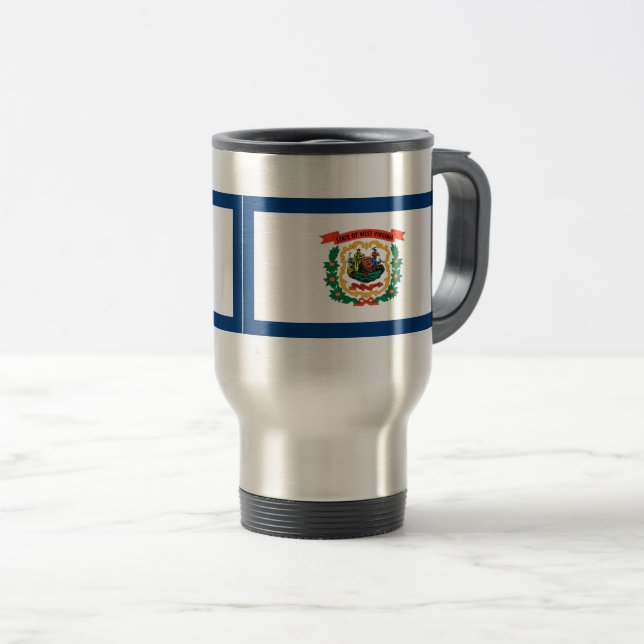Caneca Térmica Virgínia Ocidental (Frente Esquerda)