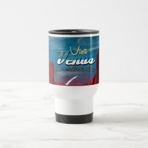 Caneca Térmica Visite o Cartaz Vintage de Vênus