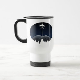 Caneca Térmica vista natural noturna com voo passageiro
