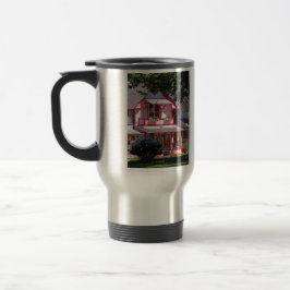 Caneca Térmica Vitoriano Vermelho e Branco - Vineyard de Martha