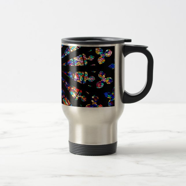 Caneca Térmica vitrinas coloridas da igreja (Direita)
