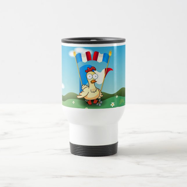 Caneca Térmica Viva a França! (Centro)