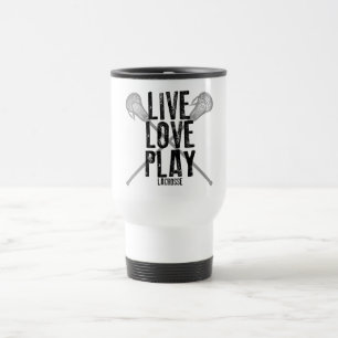 Caneca Térmica Viva, ame, jogue o Lacrosse