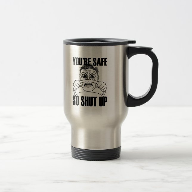 Caneca Térmica VOCÊ É cerâmico ACIMA ASSIM FECHADO SEGURO ou (Direita)