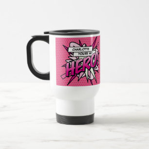 Caneca Térmica Você é meu HERÓI Fun Retro Arte Pop de Quadrinhos