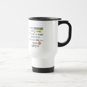 Caneca Térmica Você é minha tipografia de arte sunshine