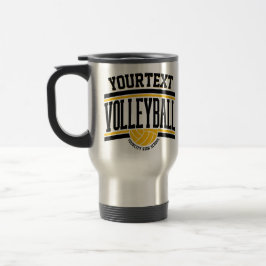 Caneca Térmica Volei de Nome Personalizado Jogador da Equipe Esco