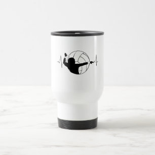 Caneca Térmica Voleibol - Pulsação do Jogador de Voleibol