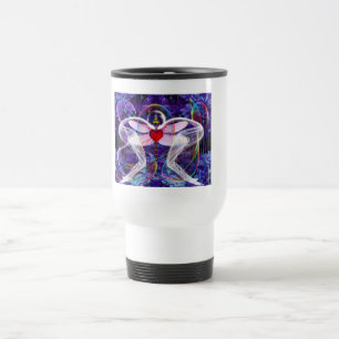 Caneca Térmica Voo Surreal do Dragão Psicodélico