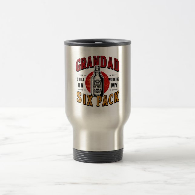Caneca Térmica Vovô Engraçado, Seis Viagens ao trabalho, Mug - Di (Centro)