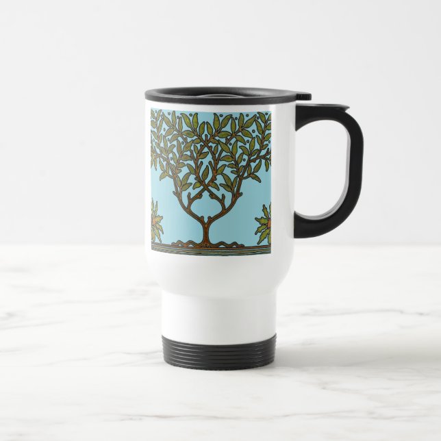 Caneca Térmica Wallpaper Floral William Morris Tree Frieze (Direita)