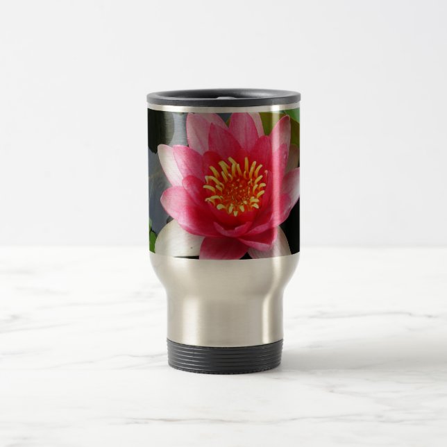 Caneca Térmica Waterlily cor-de-rosa (Centro)