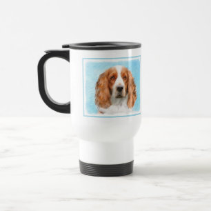 Caneca Térmica Welsh Springer Spaniel Painting - Arte Original de