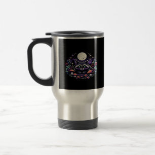 Caneca Térmica Whimsigoth Raccoon Sob Lua Vinta