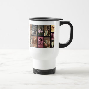 Caneca Térmica White Mug de Anjos de Feriado Personalizável