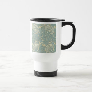 Caneca Térmica William Morris Classic Tulip Blue Floral