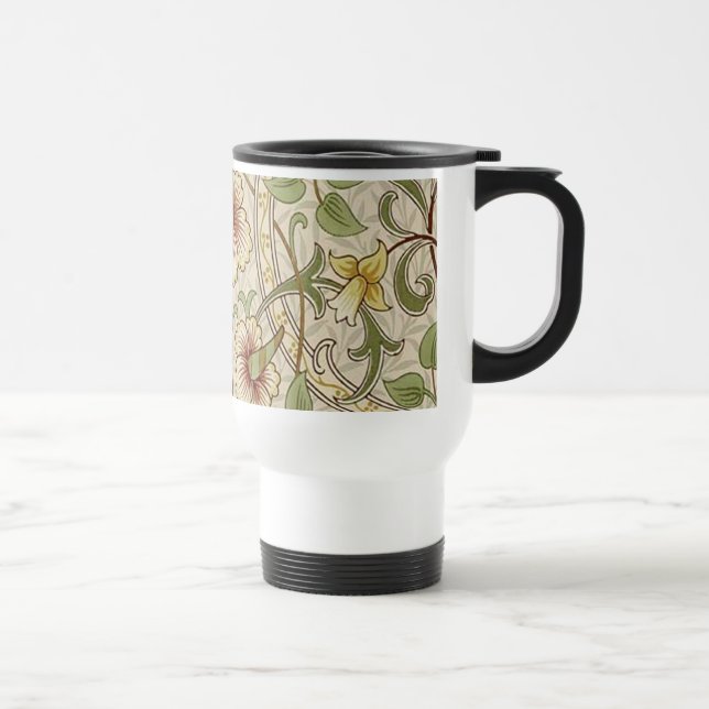 Caneca Térmica William Morris Daffodil Classic Flower Wallpaper (Direita)