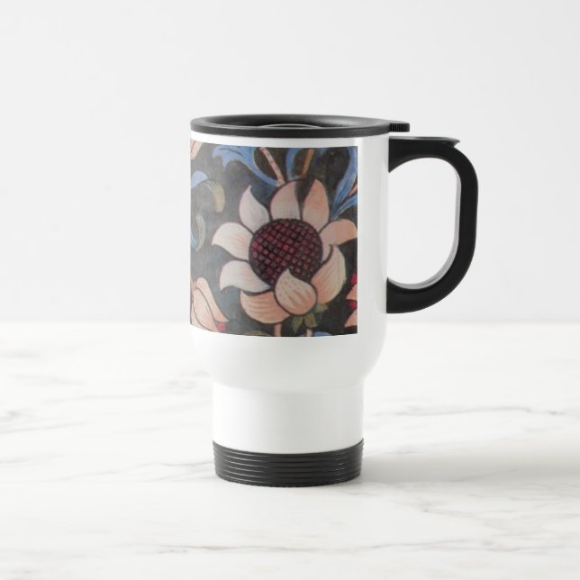 Caneca Térmica William Morris Evenlode Textile Floral Art (Direita)