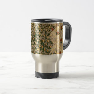 Caneca Térmica William Morris Floral Frutas Jardim Flor Clássico