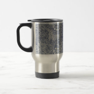 Caneca Térmica William Morris Vintage Blue Floral