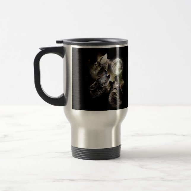 Caneca Térmica Wolf Pack Howling Full Moon (Esquerda)
