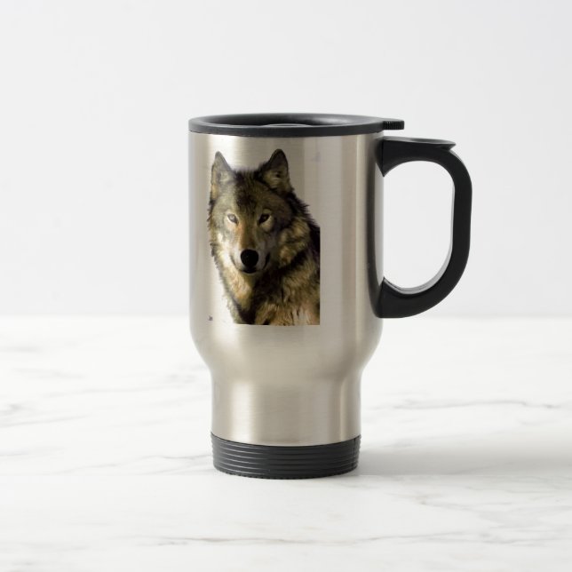 Caneca Térmica Wolf Portrait (Direita)