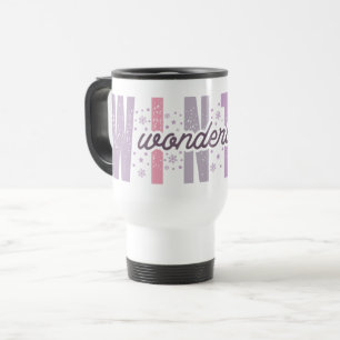 Caneca Térmica Wonderland de inverno - Tipografia Festiva