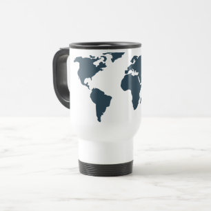 Caneca Térmica World Map Geografia Globo Adventure