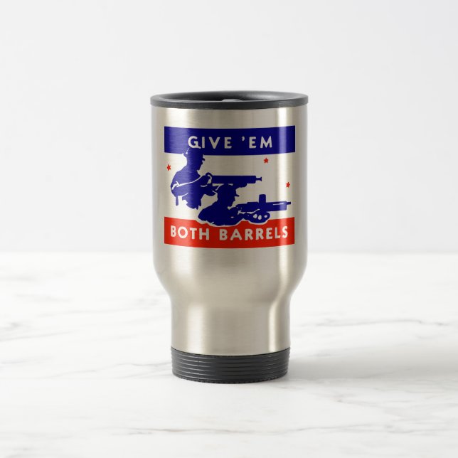 Caneca Térmica WWII dá-lhes os dois barris (Centro)