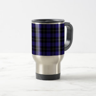 Caneca Térmica Xadrez Real Azul Preto