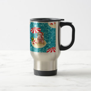 Caneca Térmica xmas Beach santa claus