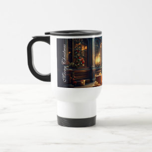 Caneca Térmica Xmas Motif com presentes na árvore de Natal