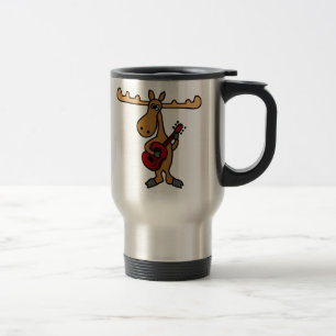 Caneca Térmica XX- alces engraçados que jogam desenhos animados