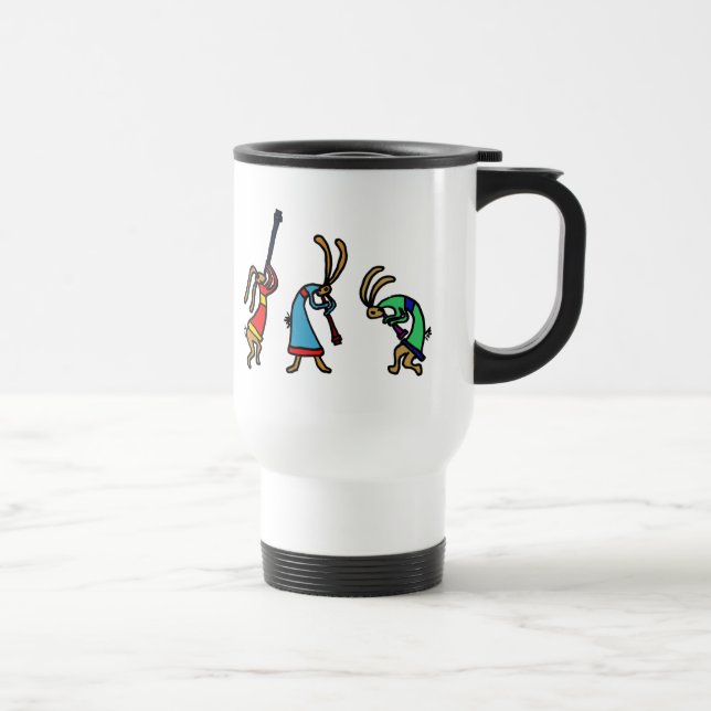 Caneca Térmica XX- coelhos de coelho de dança (Direita)