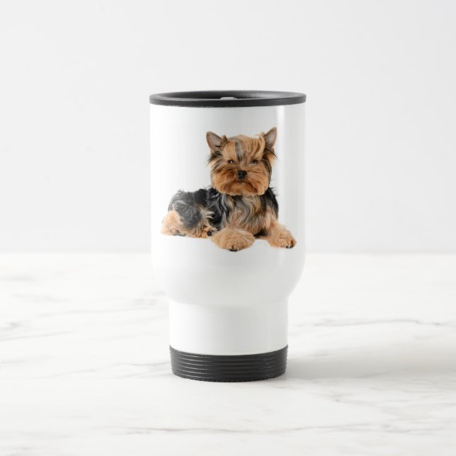 Caneca Térmica Yorkshire Terrier Puppy Dog - Love Yorkie Viagem (Centro)