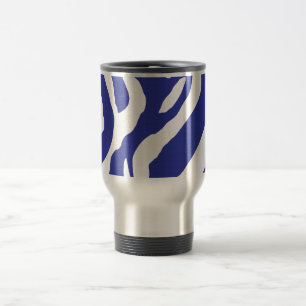 Caneca Térmica Zebra azul