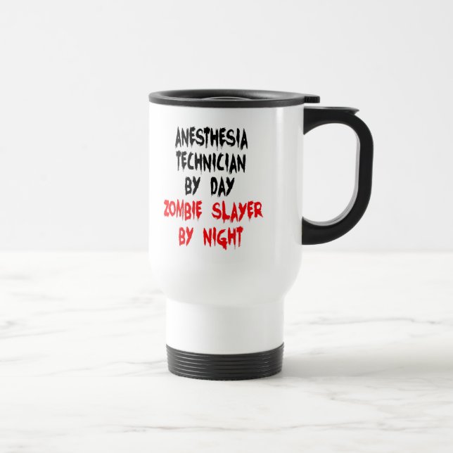 Caneca Térmica Zombie Slayer, técnico de anestesia (Direita)