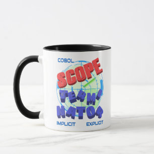 Caneca Terminadores de Escopo em Programação Cobol