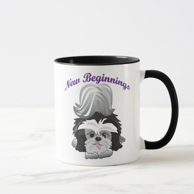 Caneca Términos felizes dos começos novos (Direita)