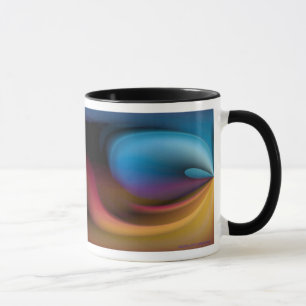 Caneca terra abstrata
