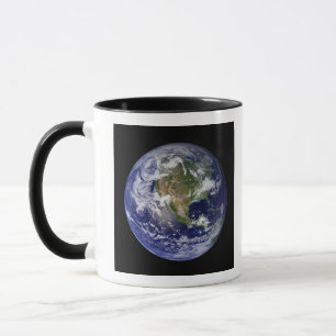 Caneca Terra cheio mostrando a América do Norte 3